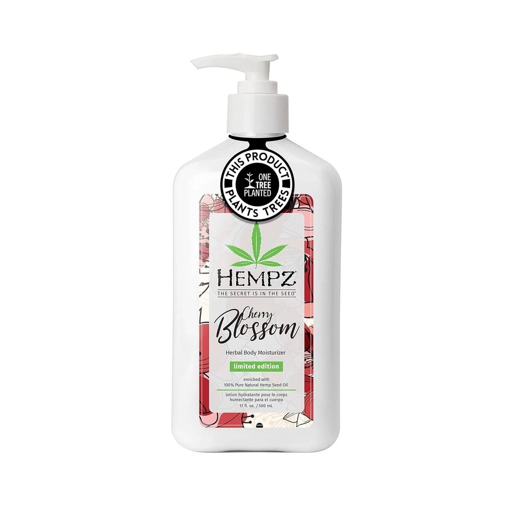 HEMPZ CHERRY BLOSSOM HERBAL BODY MOISTURIZER LIMITED EDITION